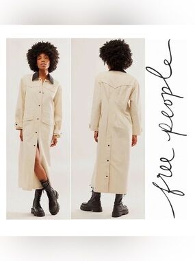 Free People Hunter Duster- Western Maxi Barn Jacket Brand New with tags